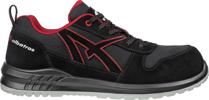 Albatros Clifton Low Bequemer Sicherheitsschuh S3 Arbeitsschuh Schwarz Rot Gr 43 B-Ware - 4051428095815