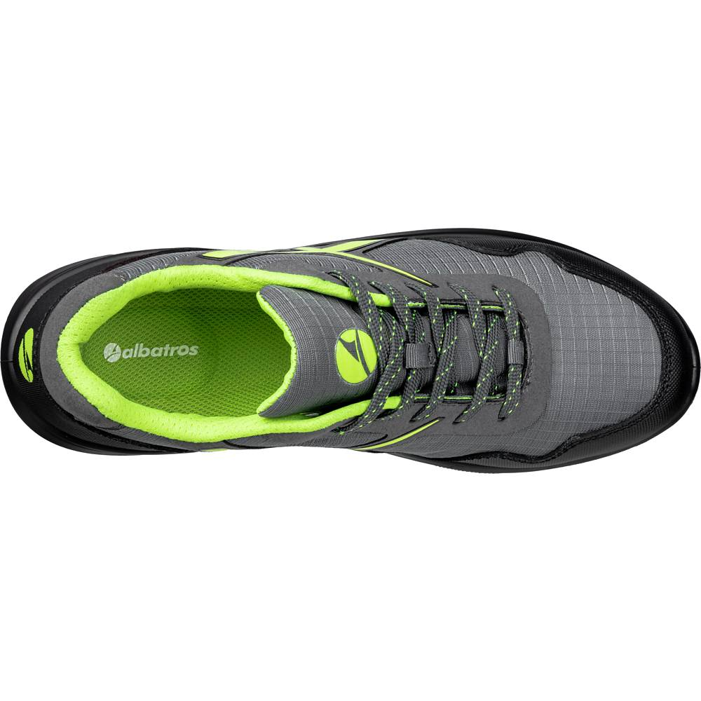 Albatros Drifter Green Low Bequemer Sicherheitsschuh S1 P Grau/Grün Gr. 45 Schuhe B-Ware