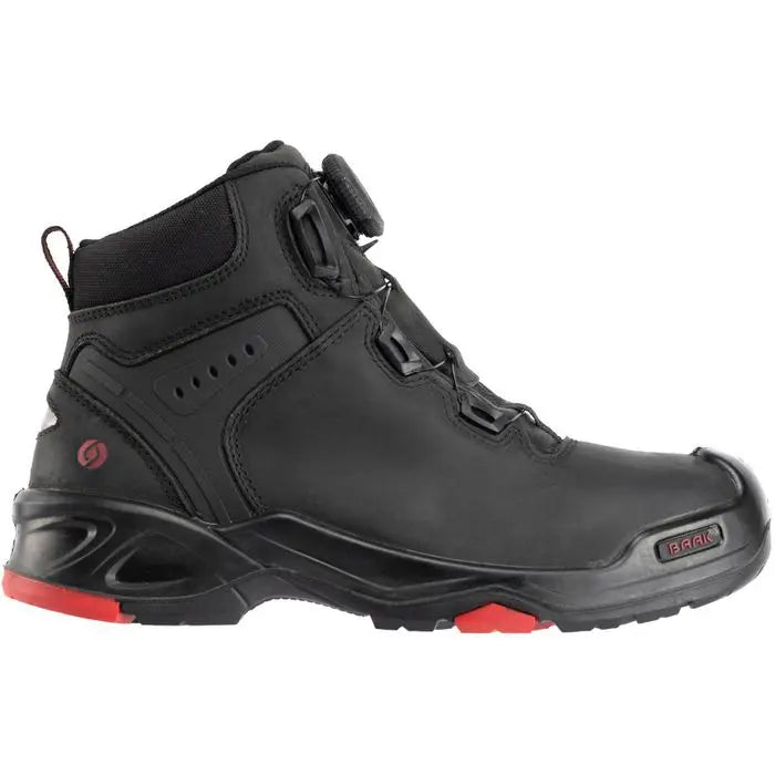 Baak Sicherheitsstiefel Arbeitsschuhe S3 Stahlkappe Unisex Gr44 Schwarz Rot B-Ware - 4031783001386