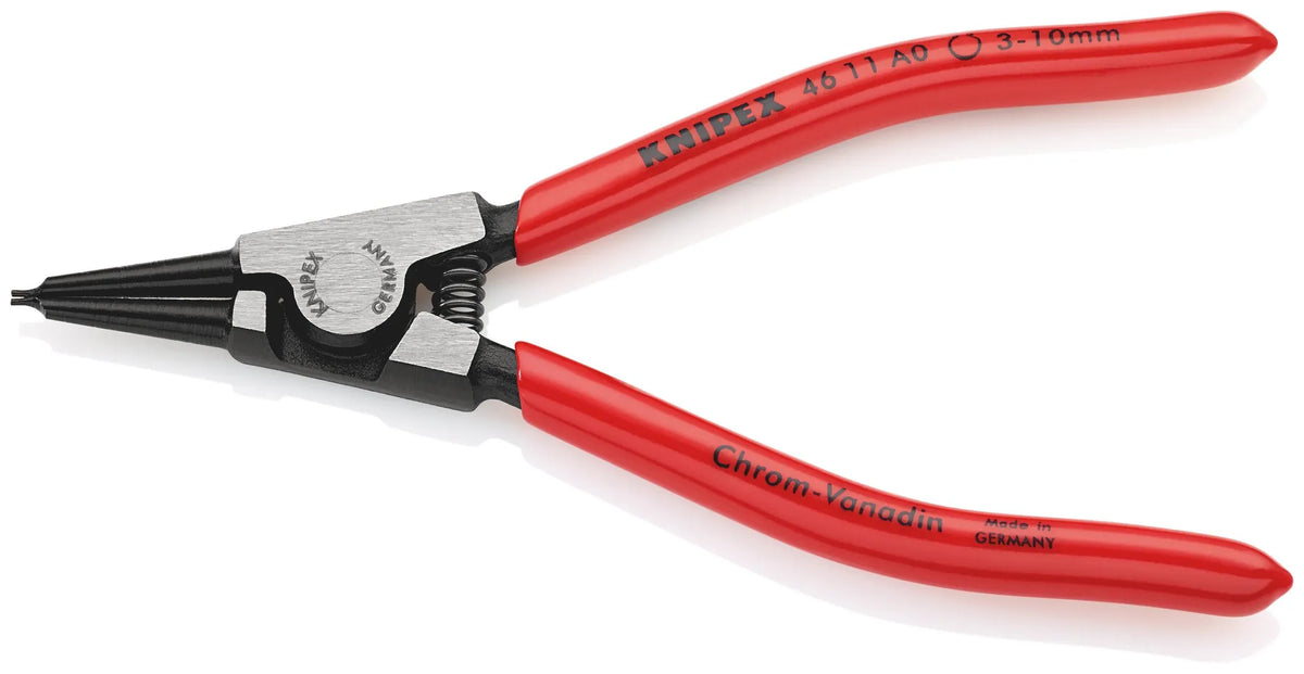 Knipex 46 11 A0 Seegeringzange Zange für Außenringe 3-10 mm Spitzenform 10 STÜCK - 4003773033950