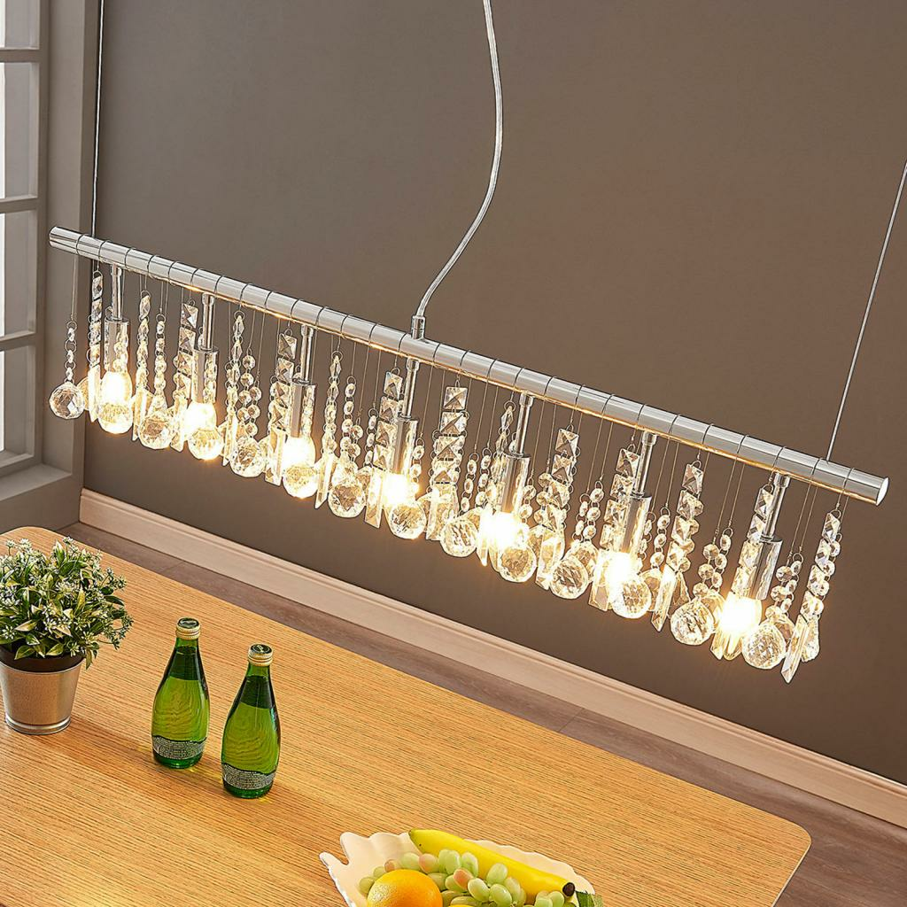 B-Ware Lindby Pendelleuchte Pendellampe Deckenlampe Hängelampe Lampe Matei Chrom E14 - 4251096543216