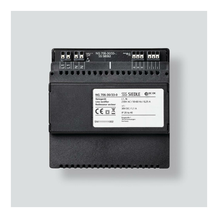 Siedle&Söhne Netzgerät Stromversorgung Ng 706 30/33 0 Schalttafelgehäuse  B-Ware - 4056138011056