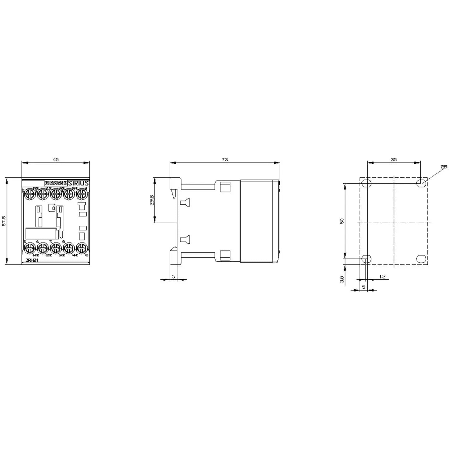 B-Ware Siemens Hilfsschütz Schütz Relais S00 Ac110 V 3 Schließer 1 öffner 50 60 Hz 3 A - 4011209847576