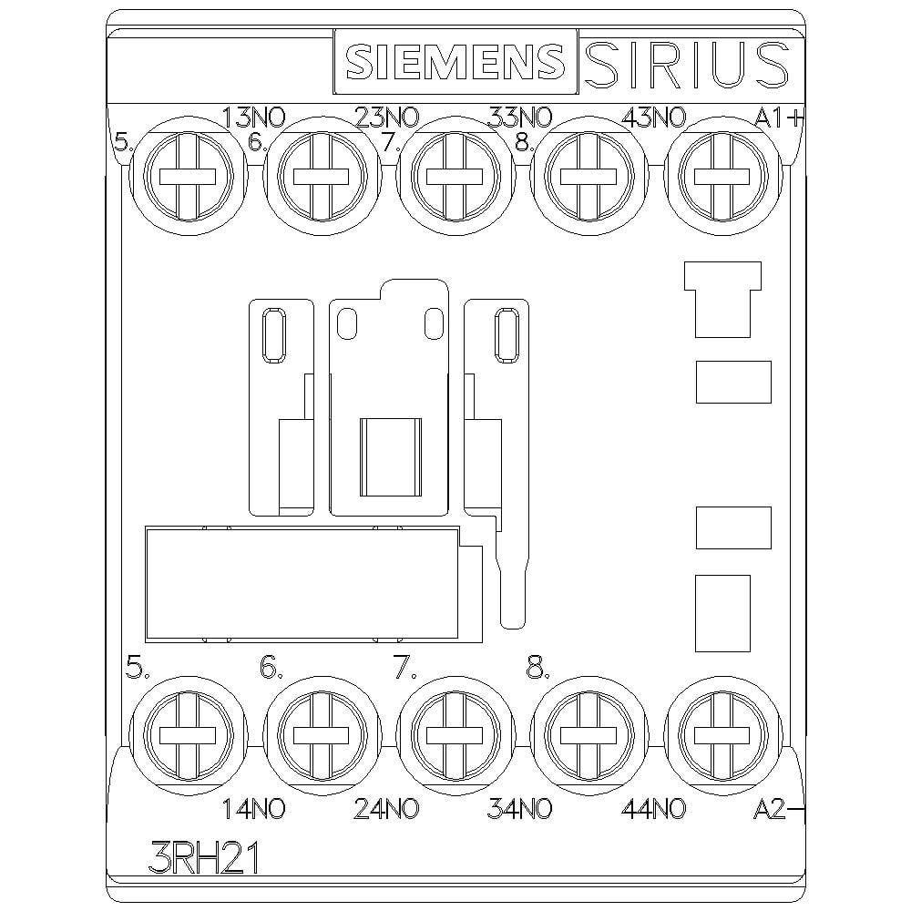 Siemens Hilfsschütz Schütz 4 Schließer S00 Schraubanschluss 3RH2140-1BW40 - 4011209848900