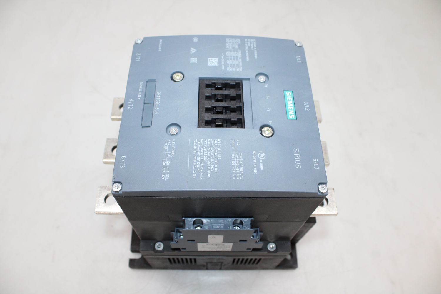 Siemens 3 Rt1076 6 Av36 Schütz 3 Schließer Anschlussschiene Siehe Text/Foto B-Ware - 4011209508583