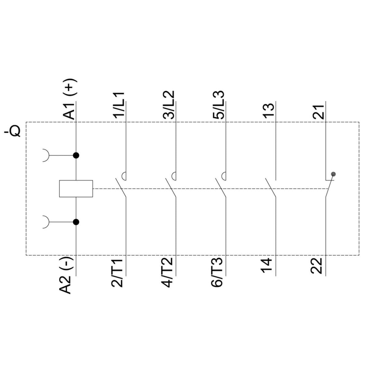 Siemens Schütz Relais 3RT2025-1BB40 Hauptkontakt Hilfskontakt 24 V DC 1 Stück - 4011209832459