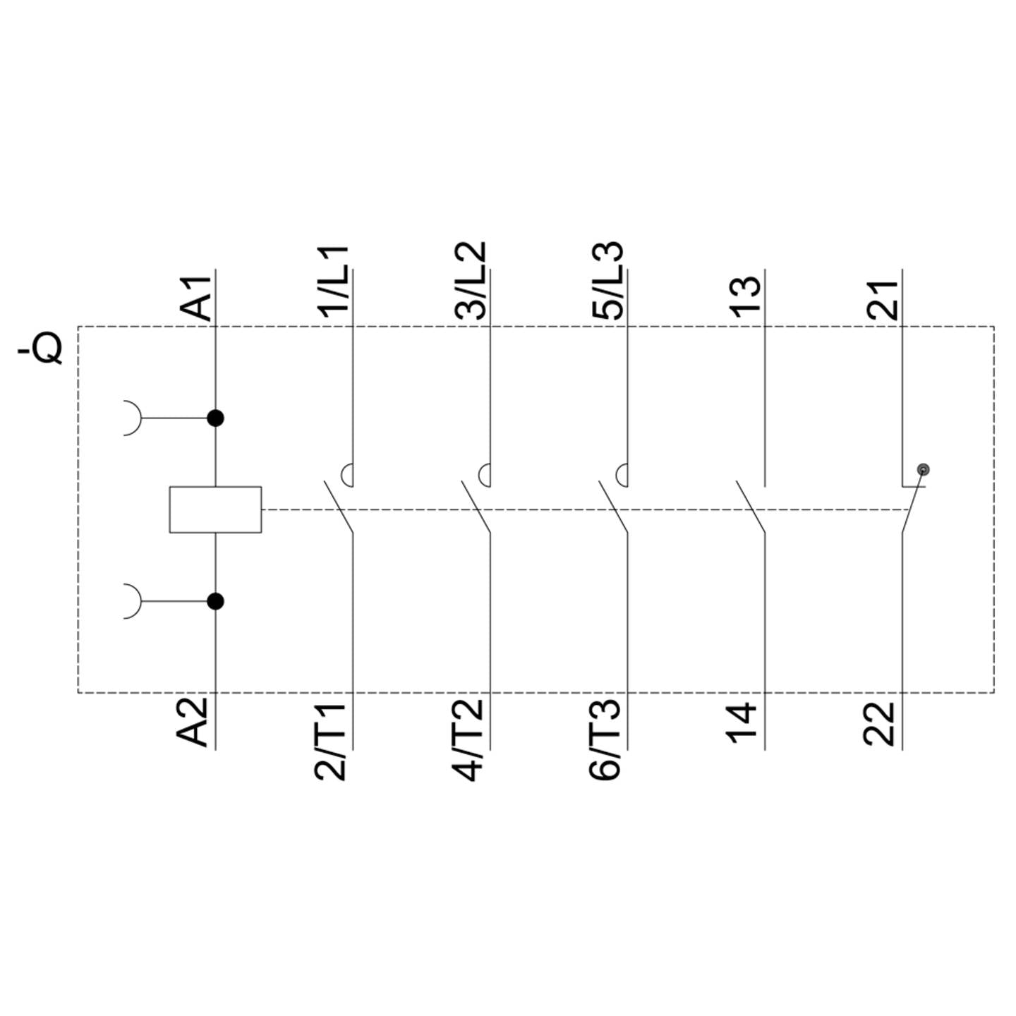 Siemens Leistungsschütz Schütz 3RT2026-1AV00 3polig 11kW 690V Schraubanschluss - 4011209839526