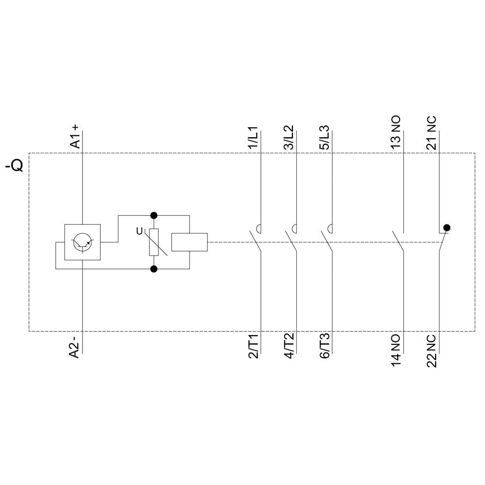 Siemens 3 Rt2035 1 Kb40 Leistungsschütz Schaltgerät 690 V/Ac 3 Schließer 1 St B-Ware - 4047621009902