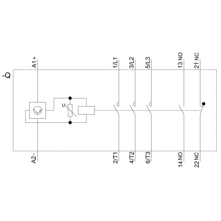 Siemens 3 Rt2035 1 Kb40 Leistungsschütz Schaltgerät 690 V/Ac 3 Schließer 1 St B-Ware - 4047621009902
