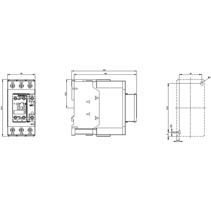 Siemens 3 Rt2035 1 Kb40 Leistungsschütz Schaltgerät 690 V/Ac Siehe Text/Foto B-Ware - 4047621009902