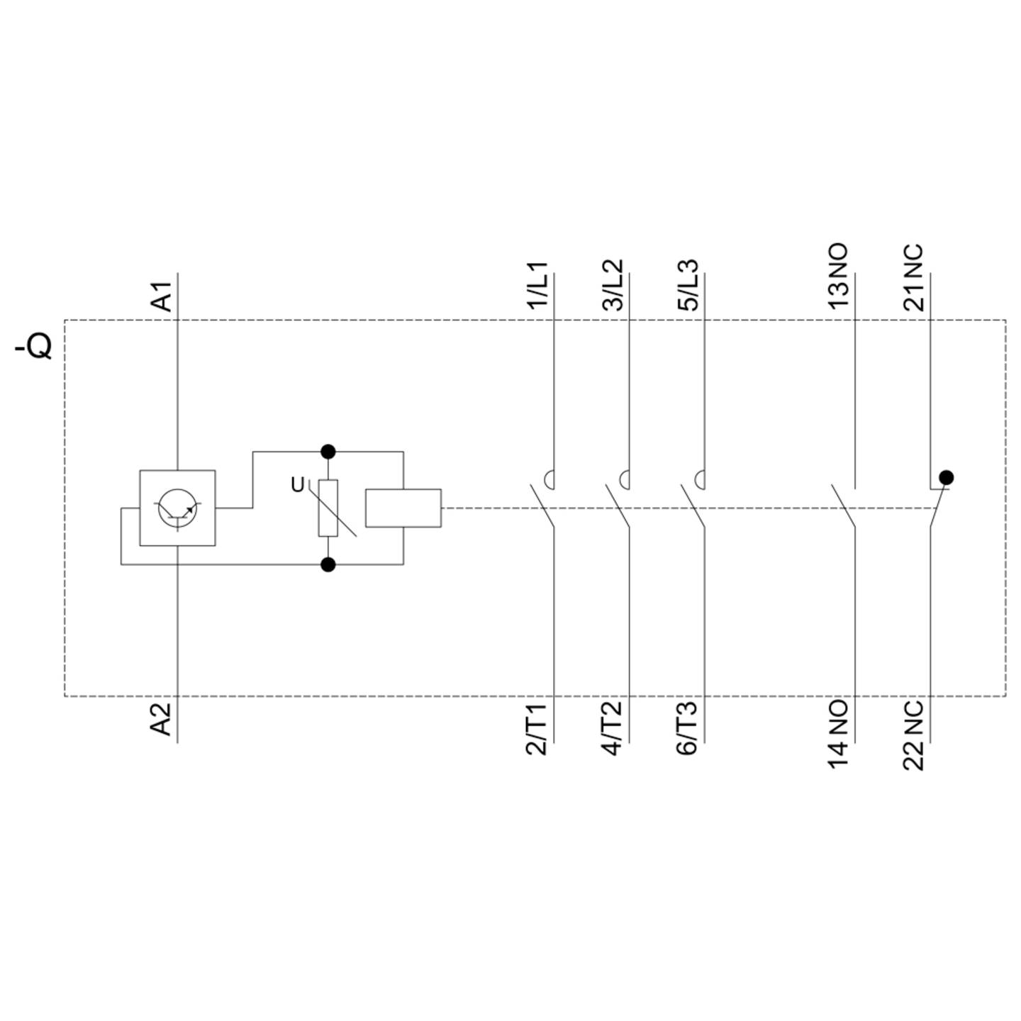 B-Ware Siemens Schütz Relais 3 Rt2046 1 Nf30 Varistor 3 Polig 96 A 1000 V 148k W S3 1 Stück