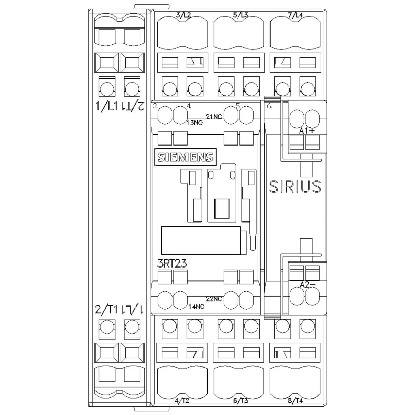 B-Ware Siemens Schütz Relais 3 Rt2325 2 Bb40 Leistungsschütz 4 Schließer S0 1 Stück - 4011209834668