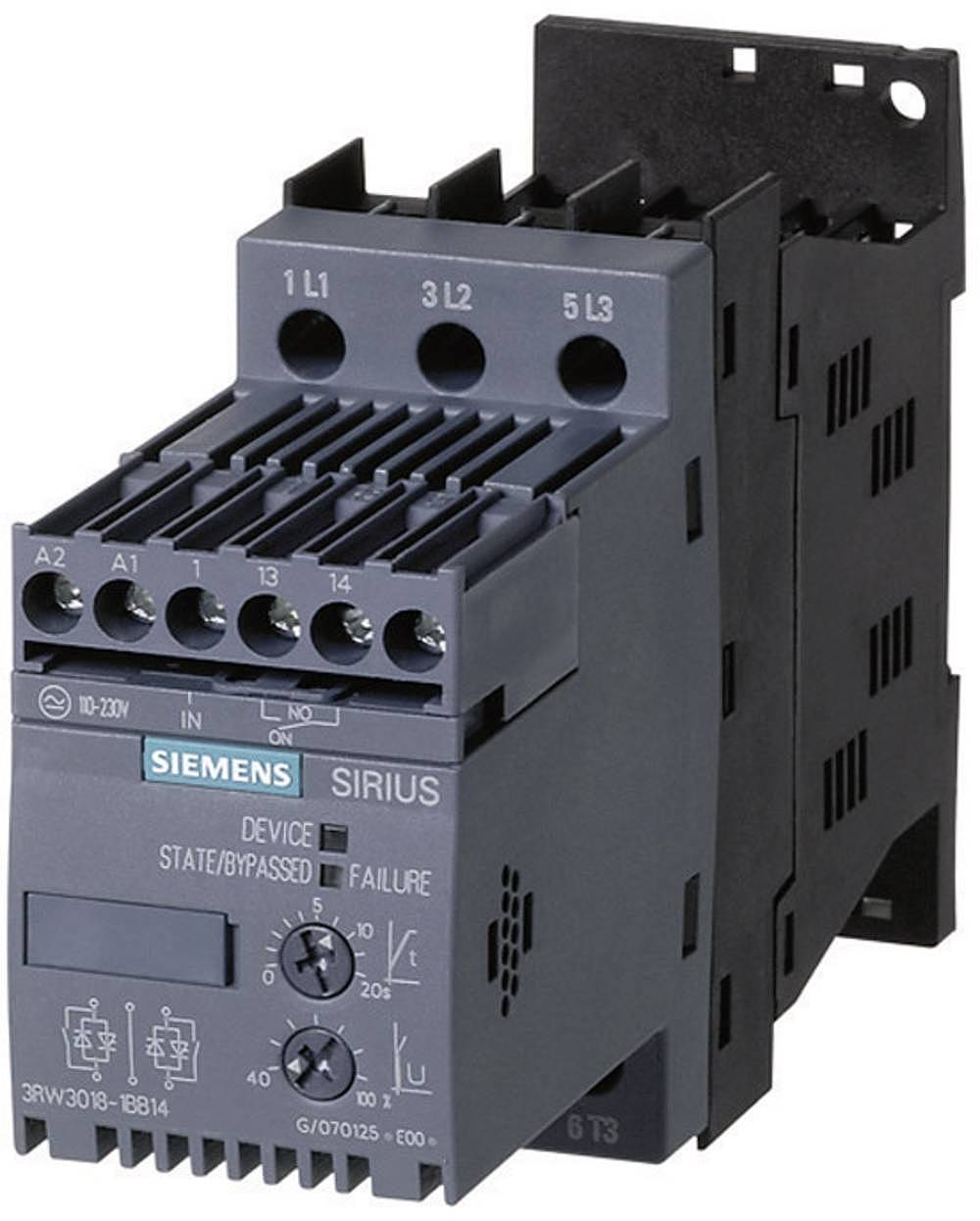 Siemens 3 Rw3014 Sanftstarter Motorleistung Bei 400 V/230 V 3.0 K W/1.5 K W 400 V/Ac B-Ware - 4011209719606