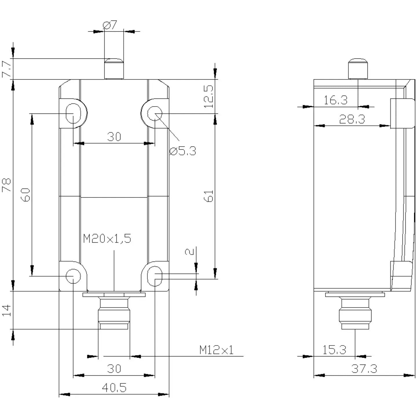 B-Ware Siemens Basisschalter Positionsschalter Endschalter 3 Se5 Metallgehäuse Ohne Kopf - 4011209692770