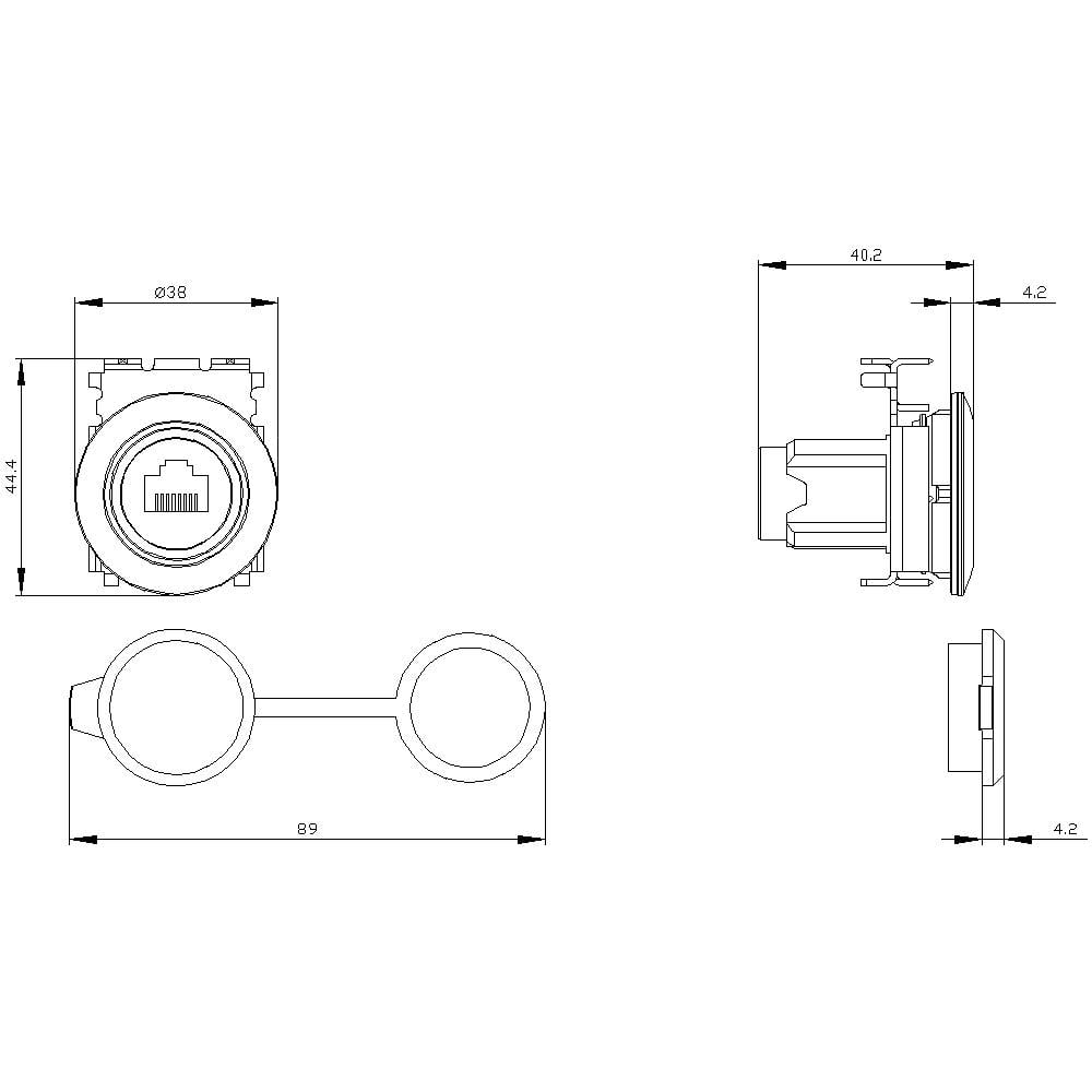 Siemens Anschlussdose Verteiler Ip65 3 Su19600 Gb800 Aa0 Gehäuse B-Ware - 4047621045795