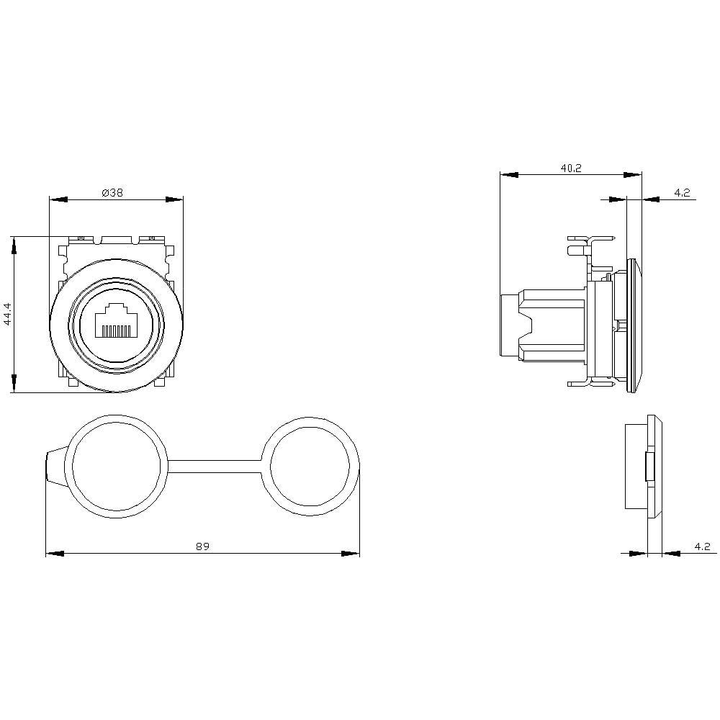 Siemens Anschlussdose Verteiler Ip65 3 Su19600 Gb800 Aa0 Gehäuse B-Ware - 4047621045795