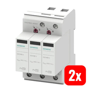 B-Ware Siemens überspannungsableiter Blitzschutz T2 Pv Gleichstrom 600 V 40 K A 2 Stück