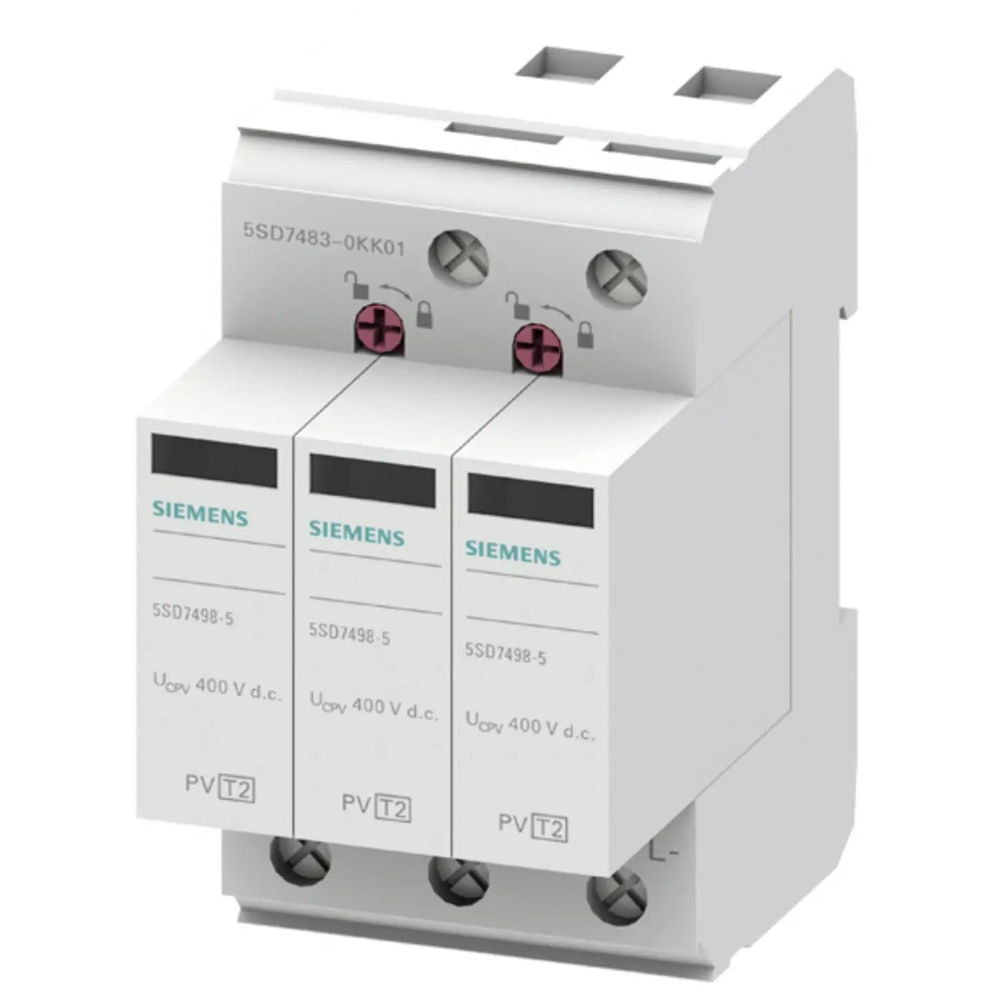 B-Ware Siemens überspannungsableiter Blitzschutz T2 Pv Gleichstrom 600 V 40 K A 2 Stück - 4047624352814