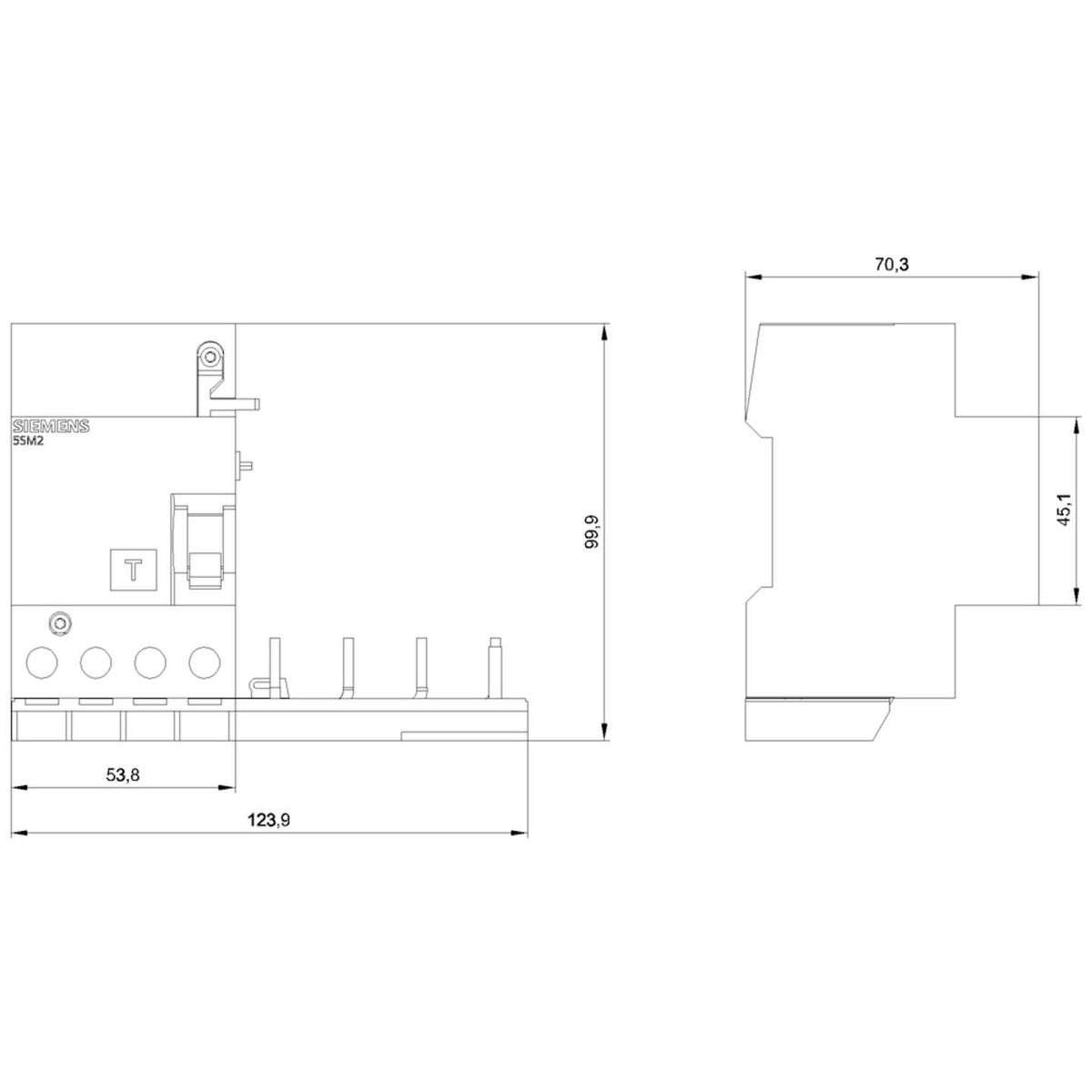 Siemens FI Block A Fehlerstromschutzschalter Sentron Schutz 63 A 30 mA 400V 4pol - 4001869171067