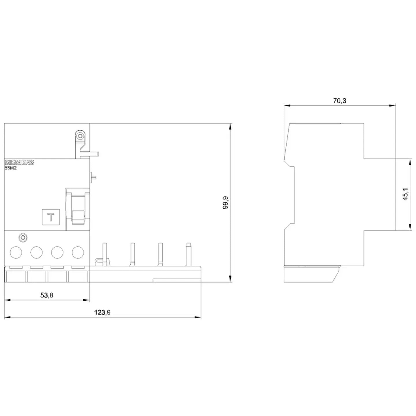 B-Ware Siemens Fi Block A Fehlerstromschutzschalter Sentron Schutz 63 A 30 M A 400 V 4pol - 4001869171067
