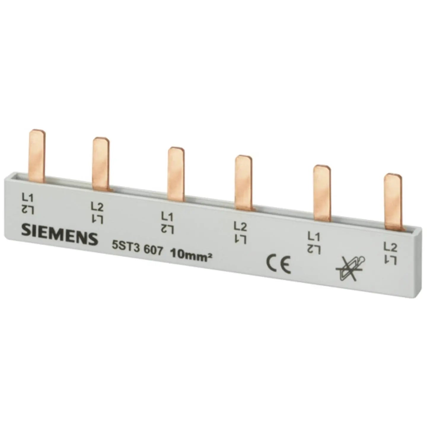 B-Ware Siemens Stiftsammelschiene Sammel Stromschiene 5 St3707 Isoliert 2 Phasig 2 Stück - 4001869209289