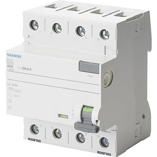 B-Ware Siemens 5 Sv3346 6 Fi Schutzschalter 4polig 63 A 0.03 A Fehlerstromschutzschalter - 4001869427782