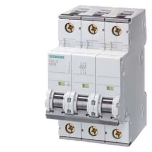 B-Ware Siemens Leitungsschutzschalter Sicherungsautomat Sentron 5 Sy Grau 3 Polig 6 A Ac
