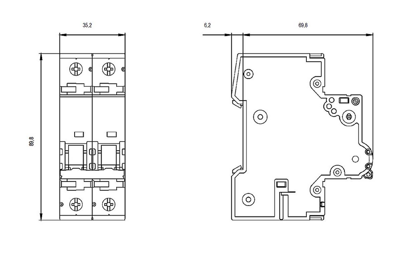 Siemens Leitungsschutzschalter Sicherungsautomat 5 Sy45046 5 Sy4504 6 4 A Schutz    B-Ware - 4001869569727