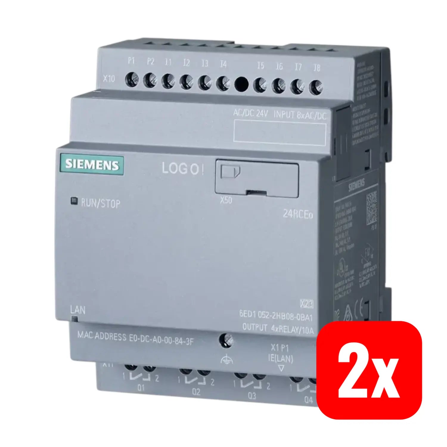 B-Ware Siemens Logikmodul Steuerrelais Logo 24 Rc Eo Automatisierung Erweiterbar 2 Stück - 4034106034467