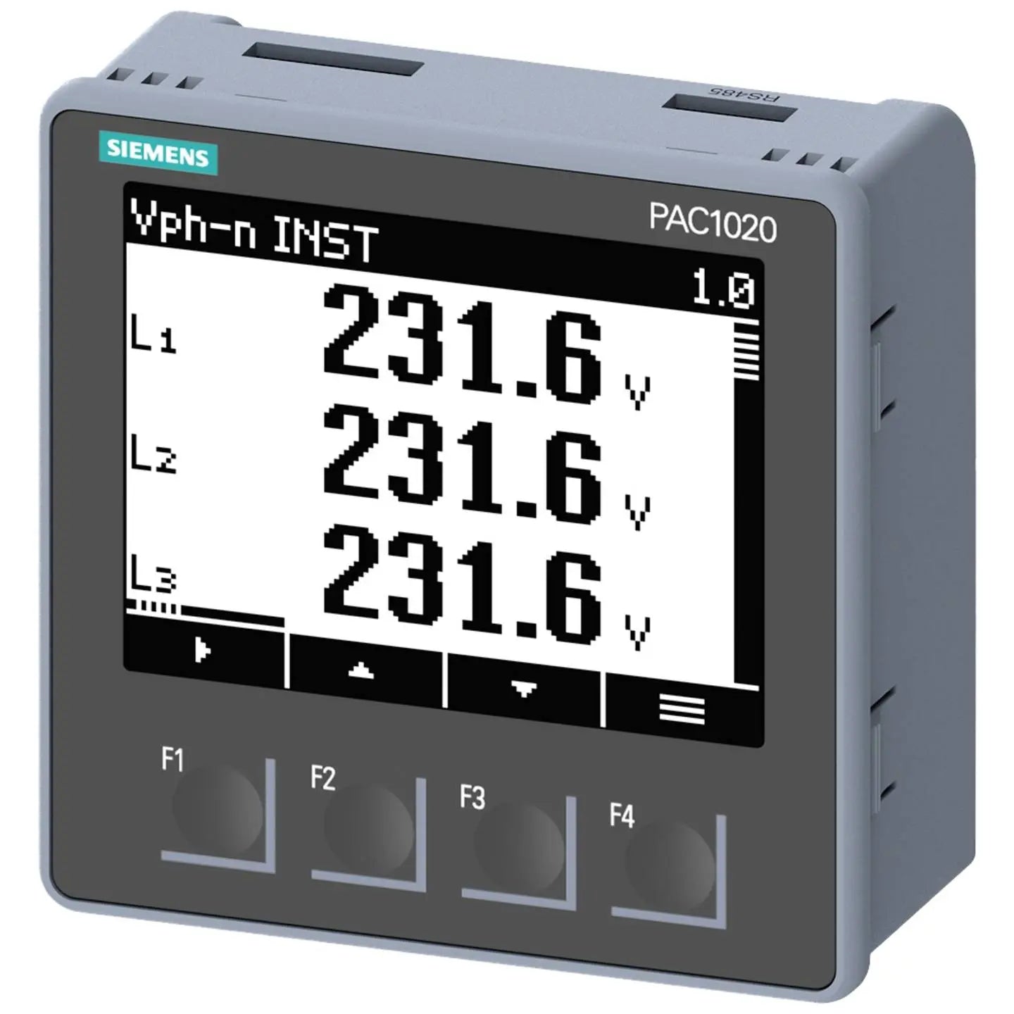 B-Ware Siemens Messgerät Zähler Stromzähler Energiezähler Sentron Pac1020 Schwarz Lcd - 4001869576800