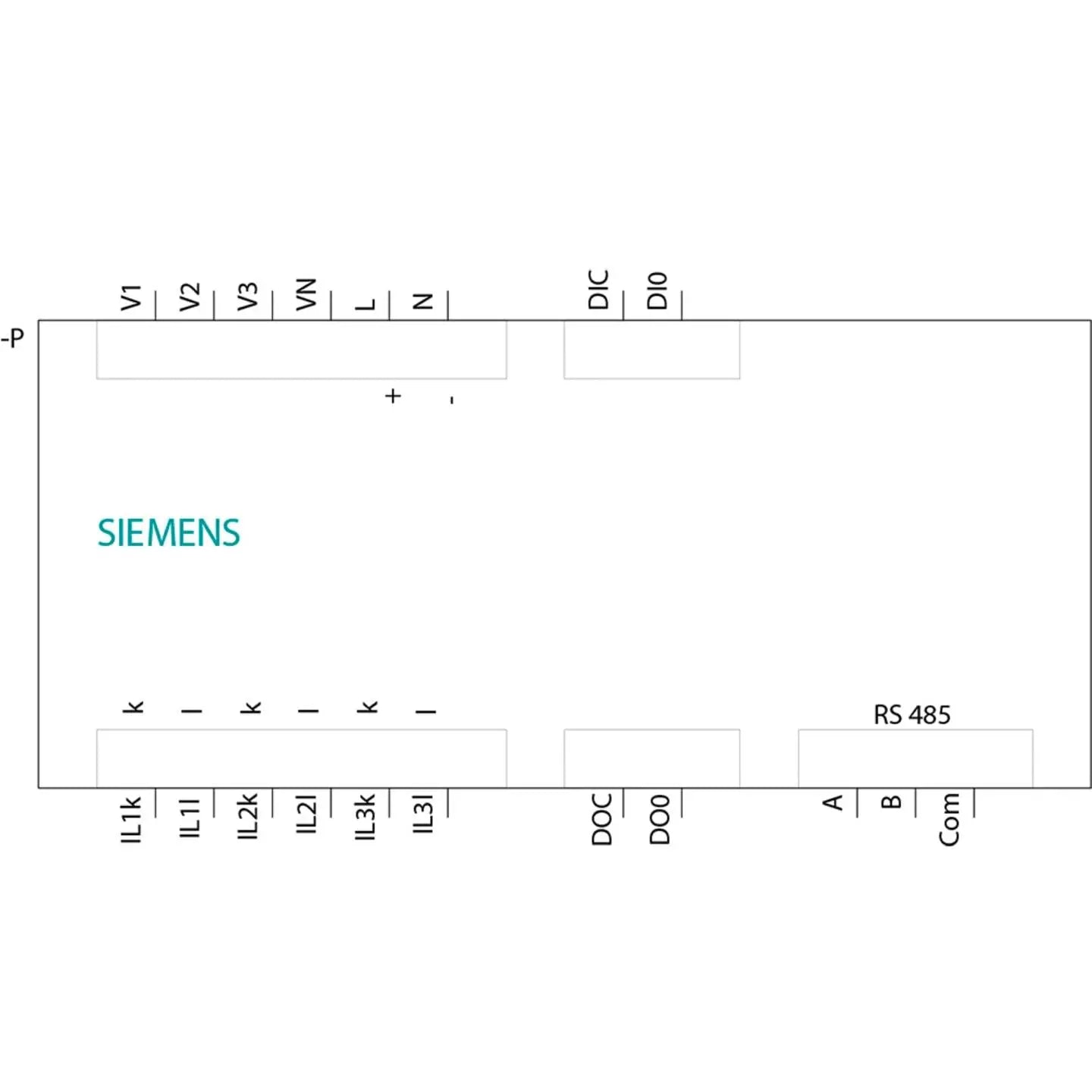 B-Ware Siemens Messgerät Zähler Stromzähler Energiezähler Sentron Pac1020 Schwarz Lcd - 4001869576800