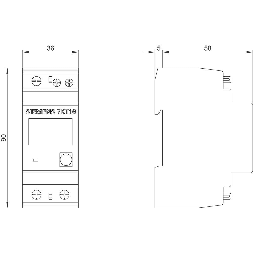Siemens 7 Kt1651 Messgerät Zähler Energiezähler Stromverbrauch Monitoring System B-Ware - 4001869563503