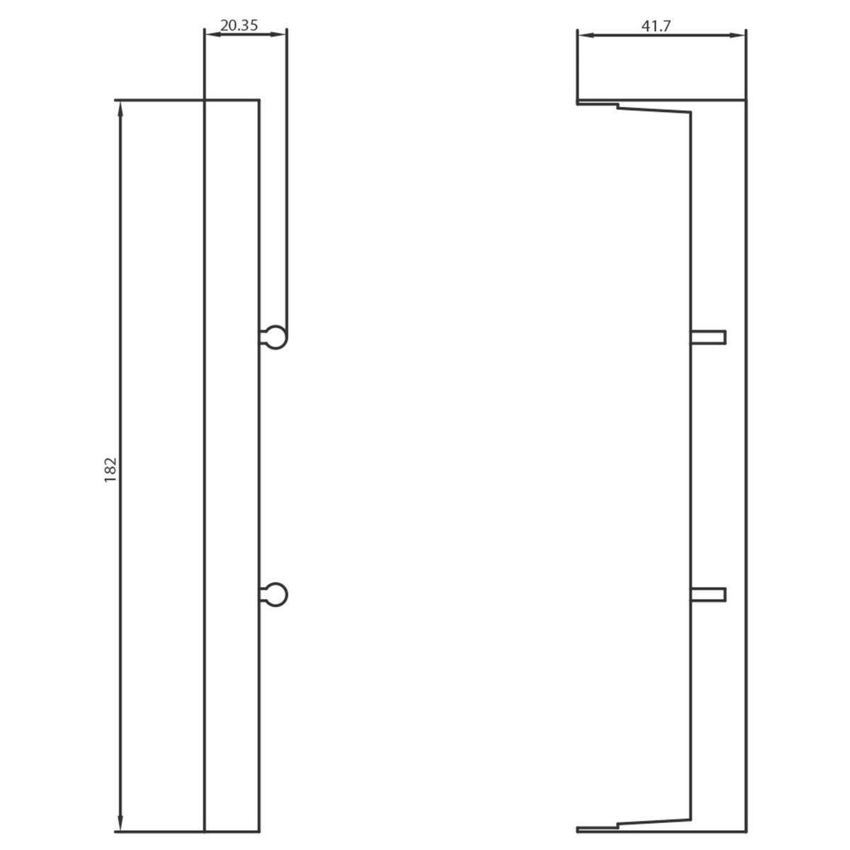 Siemens Seitenmodul Erweiterung Modul Sammelschienensystem 182mm×13,5mm 4 Stück - 4011209285132