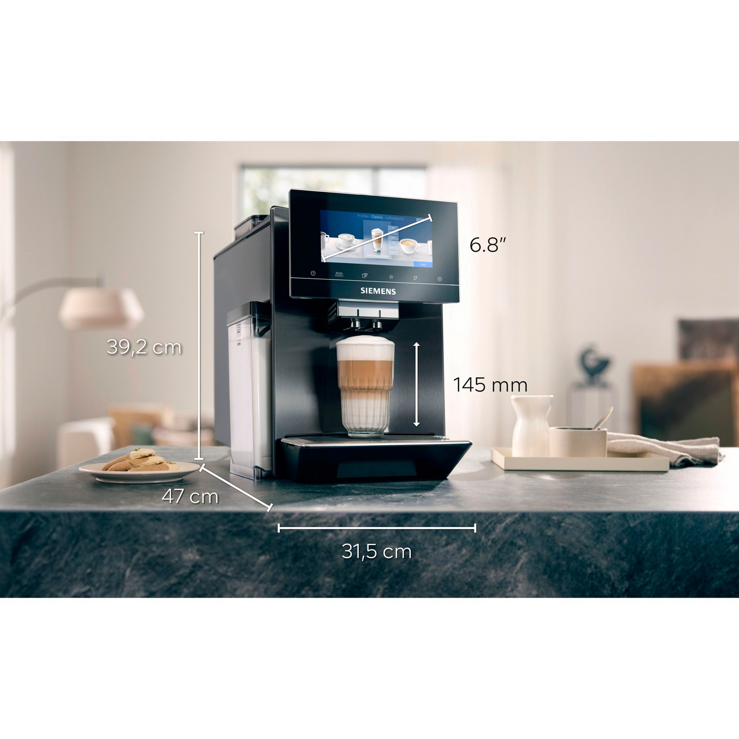 B-Ware Siemens Tq907 D03 Kaffeevollautomat Kaffeemaschine Vollautomat 19 Bar Edelstahl - 4242003896730