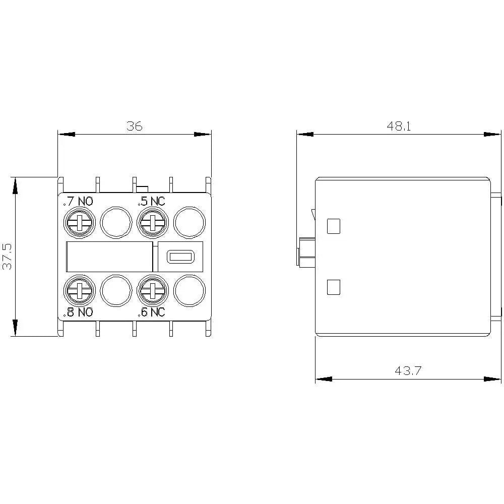 B-Ware Siemens Hilfsschalterblock Zusatzschalter 11 U 1 S 1 Strombahn Schnappbefestigung - 4011209829428