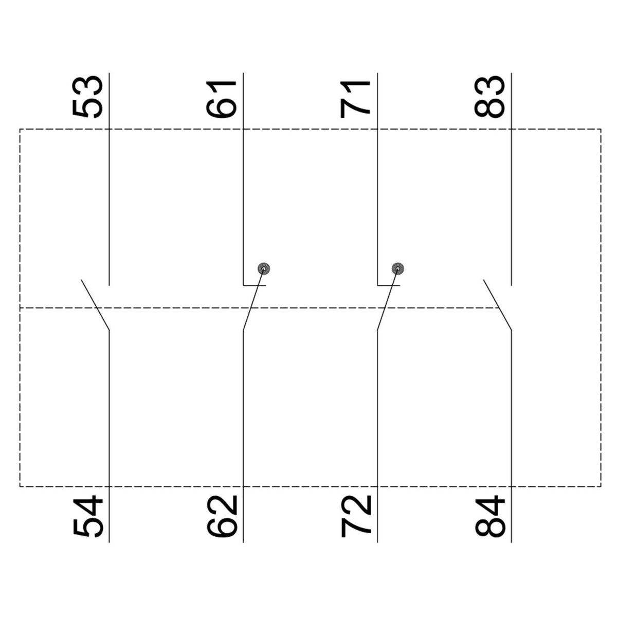 Siemens Hilfsschalterblock Schaltgerät 2NO2NC Ordnungsziffer S0 Schraubanschluss - 4011209548046