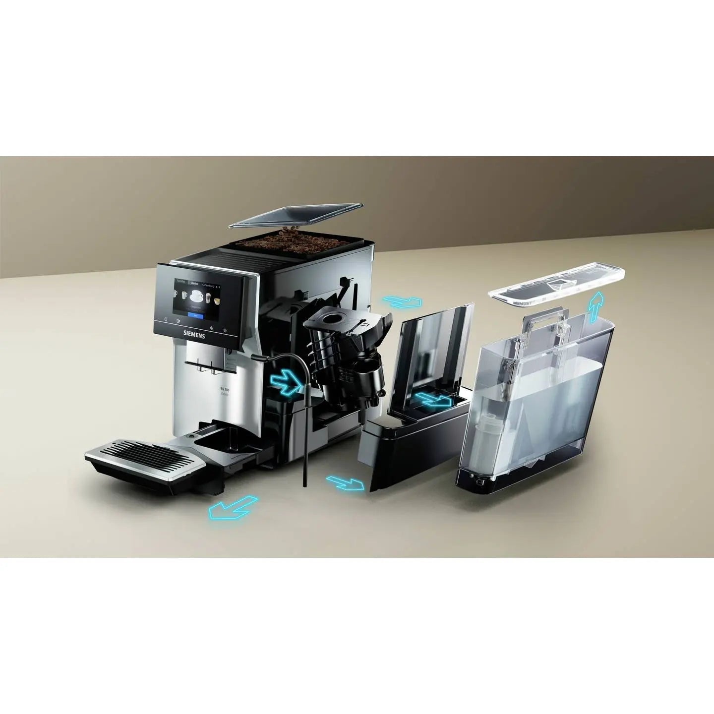 B-Ware Siemens Kaffeevollautomat Eq700 Classic Kaffeemaschine Espressomaschine Silber - 4242003953303