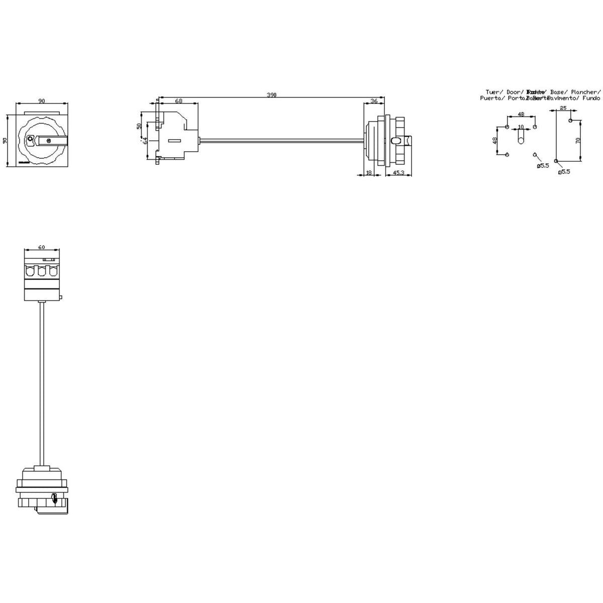 Siemens Lasttrennschalter 3LD Not-Aus-Schalter Hauptschalter Industrieanwendung - 4011209403376