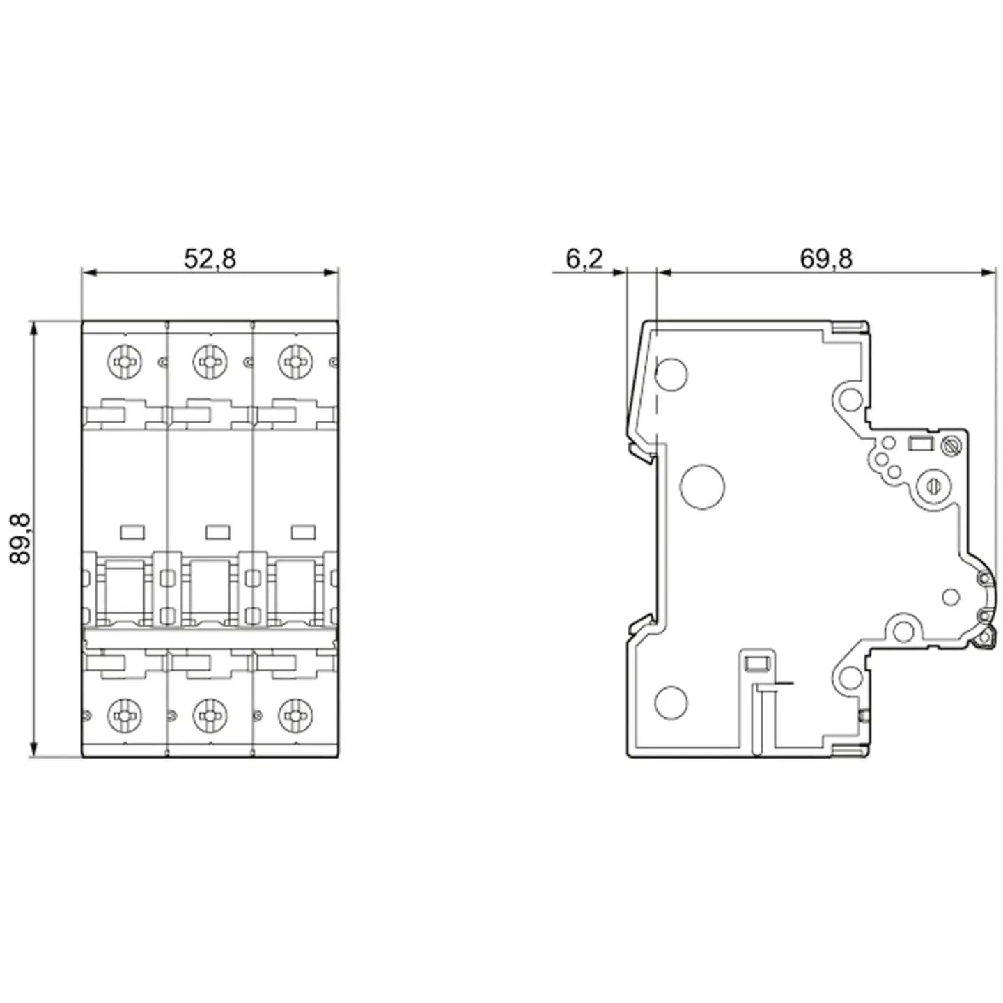 B-Ware Siemens Leitungsschutzschalter Sicherungsautomat 400 V Icn 10 K Hauptschalter - 4001869181813