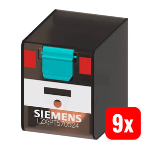 B-Ware Siemens Steckrelais Relais Lzx Pt570524 Schaltrelais 4 Kontakte 24 V Ac 9 Stück