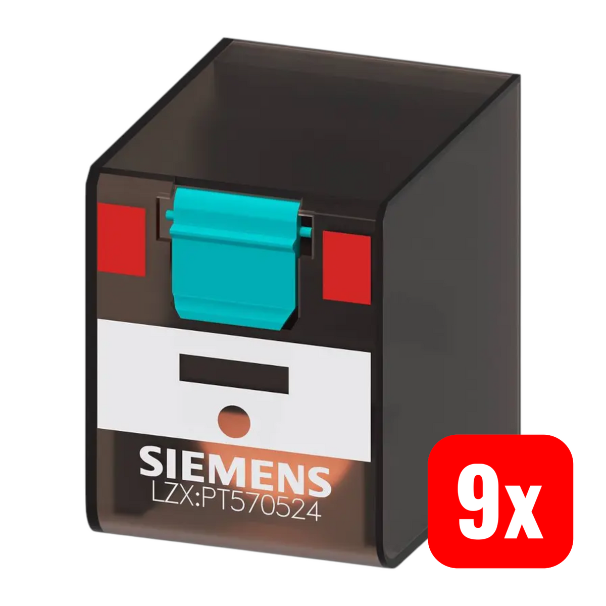 Siemens Steckrelais Relais LZX PT570524 Schaltrelais 4 Kontakte 24V AC 9 STÜCK - 4011209568631