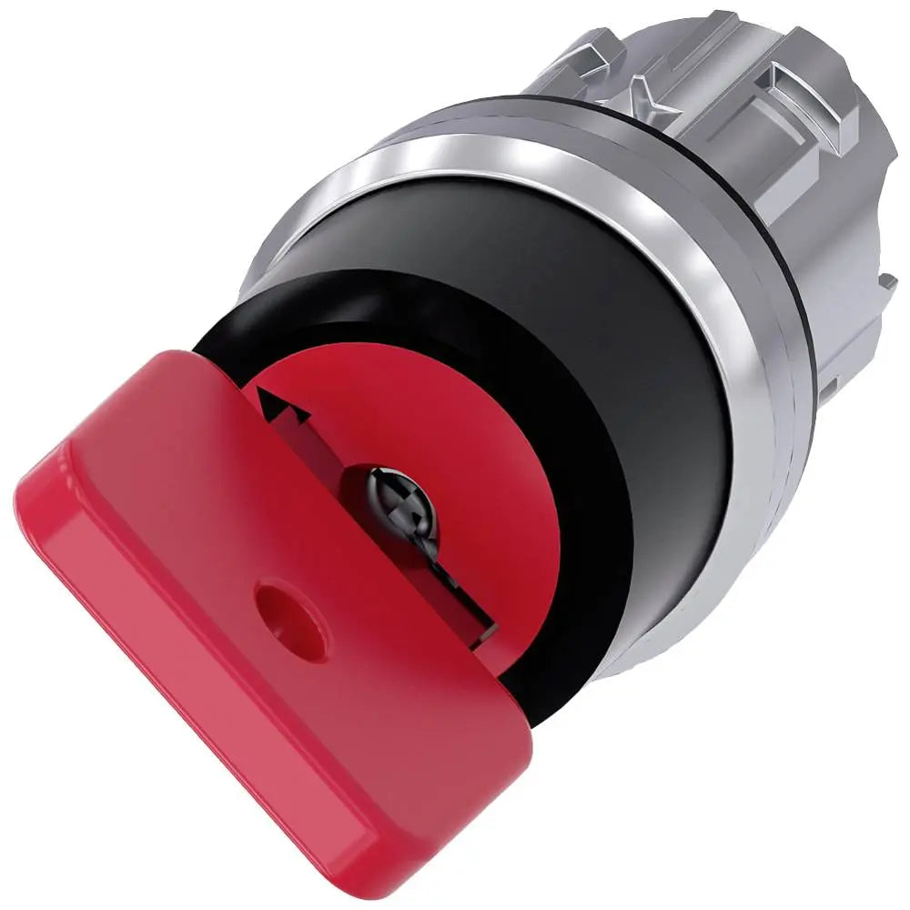 B-Ware Siemens Schlüsselschalter Schlüsselumschalter Rund Metall Rot Rastend Ip66 Ip67 - 4011209971905