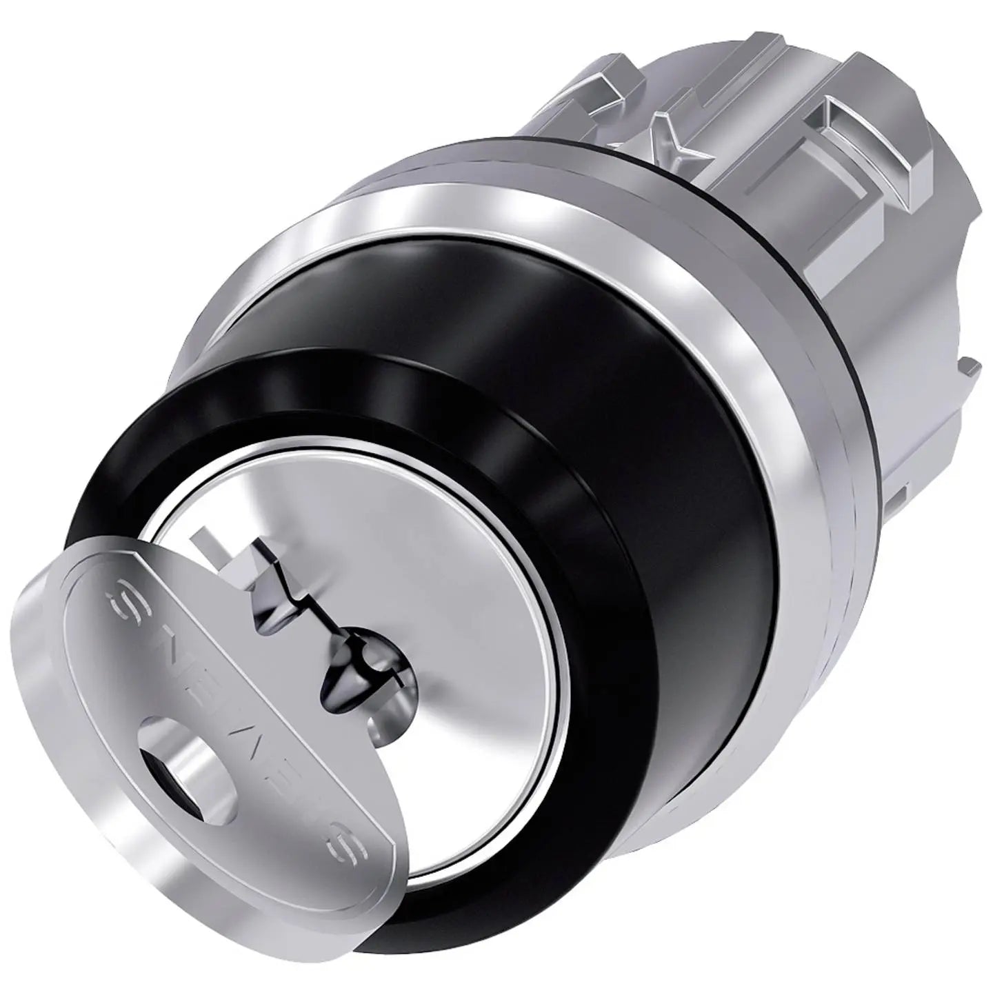 B-Ware Siemens Schlüsselschalter Schlüsselwahlschalter Ronis Silber Rund Metall 22mm - 4011209971776