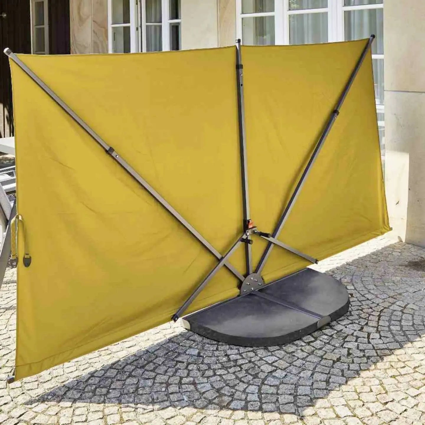 B-Ware Siena Garden Sichtschutz Paravent Ben Gelb Faltbar Terrasse 150x280 Cm Polyester - 4055938415002