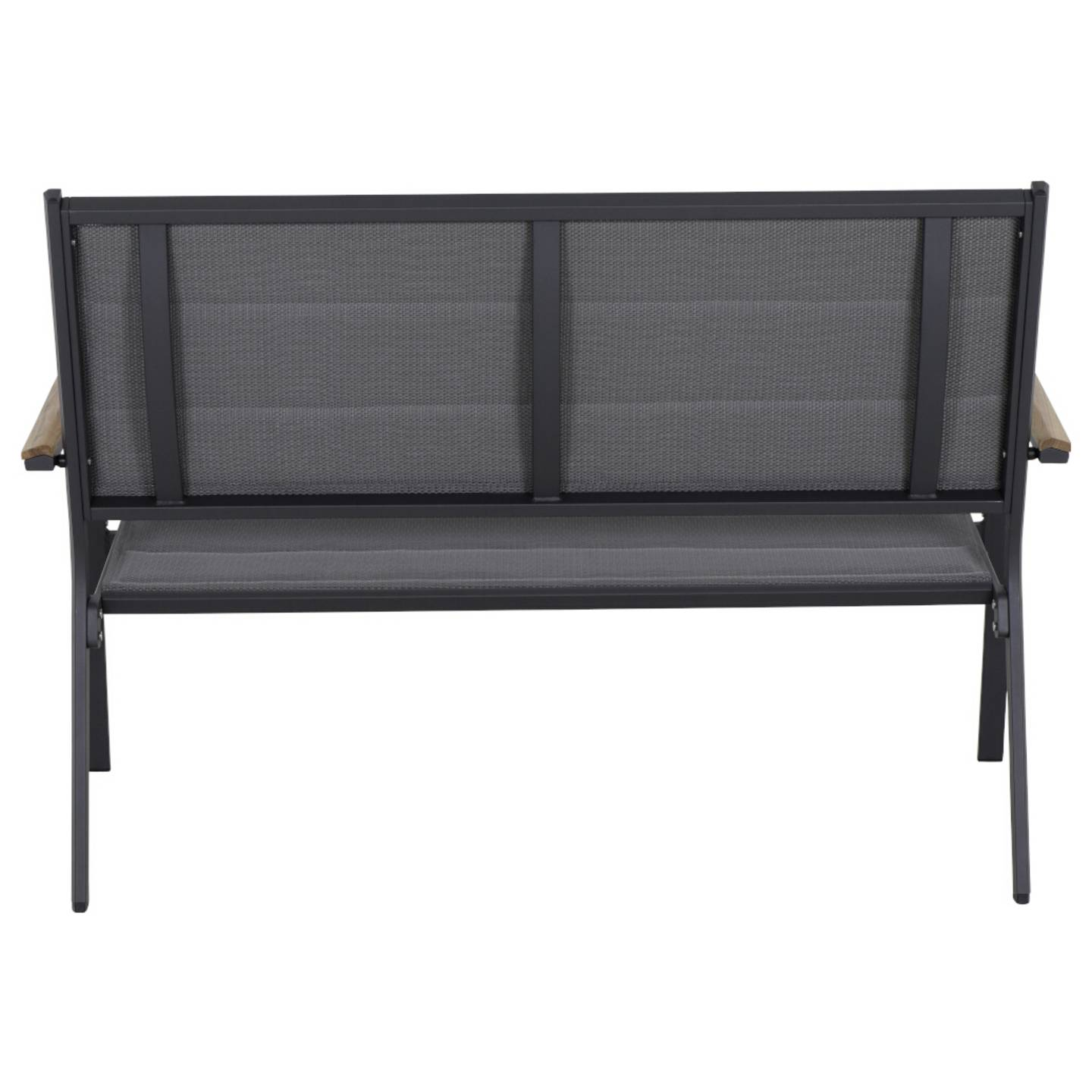 B-Ware Siena Garden Gartenbank Sitzbank Bank Aluminium Teakholz Anthrazit Grau Natur - 4055938483247