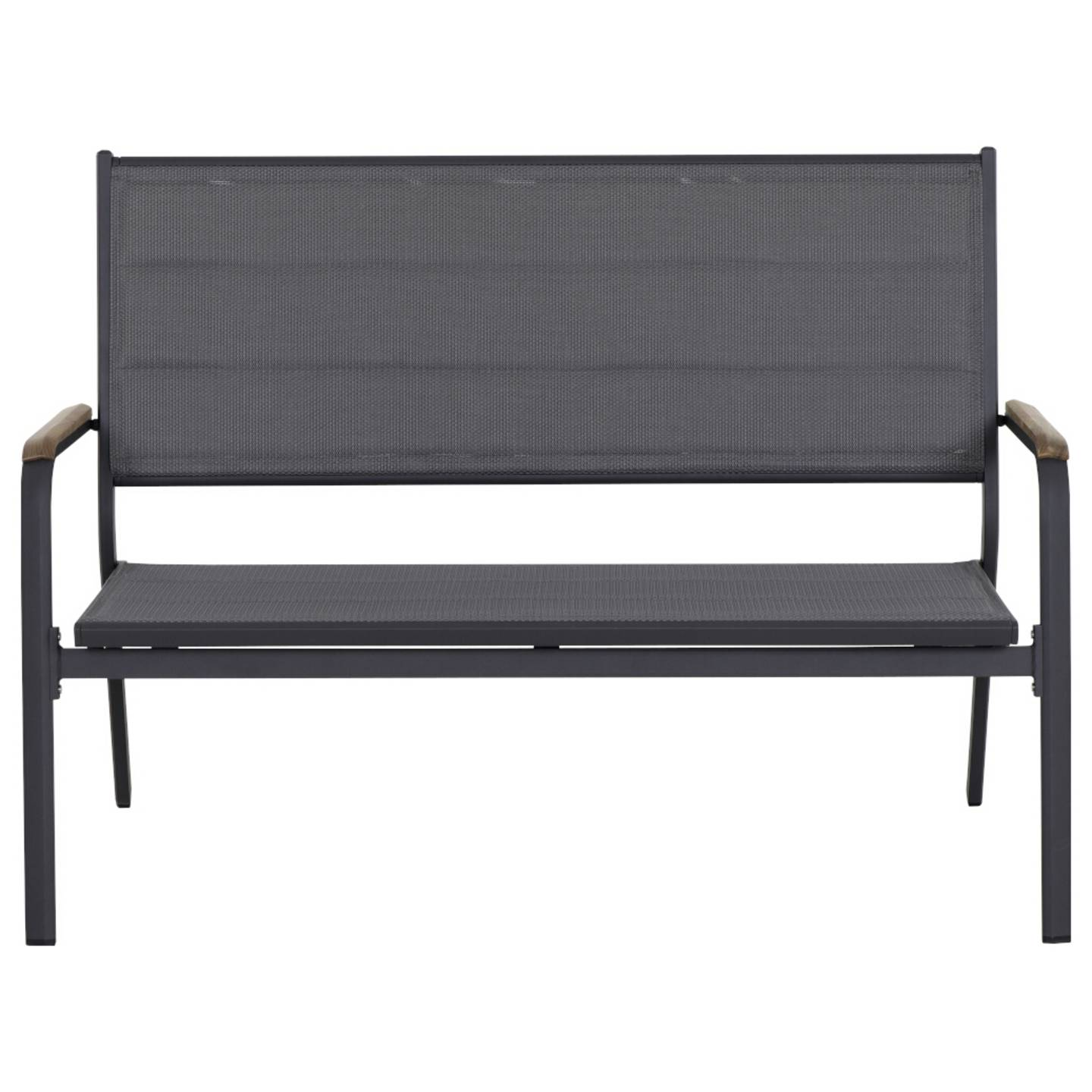 B-Ware Siena Garden Gartenbank Sitzbank Bank Aluminium Teakholz Anthrazit Grau Natur - 4055938483247