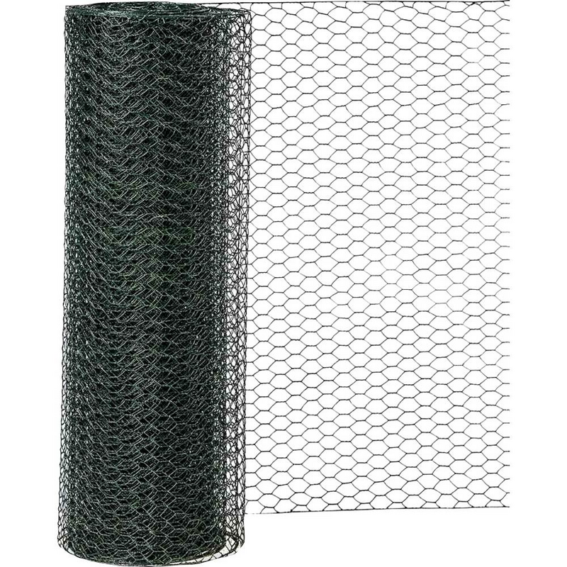 Siena Sechseckgeflecht Kaninchendraht Drahtzaun Pvc Grün 25 M Gartenzubehör B-Ware - 4019111439537