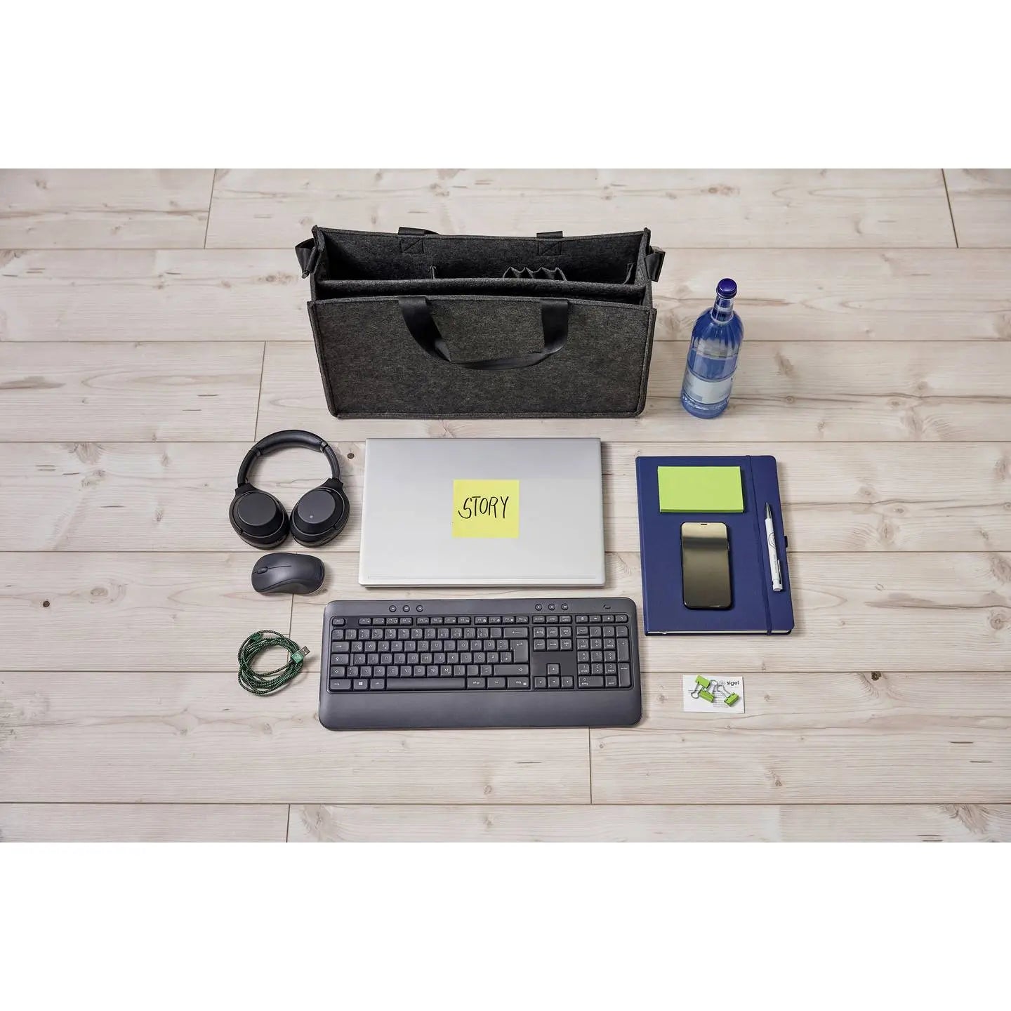 B-Ware Sigel Schultertasche Umhängetasche Desk Sharing Bag L Synthetischer Filz 50x28cm - 4004360793660