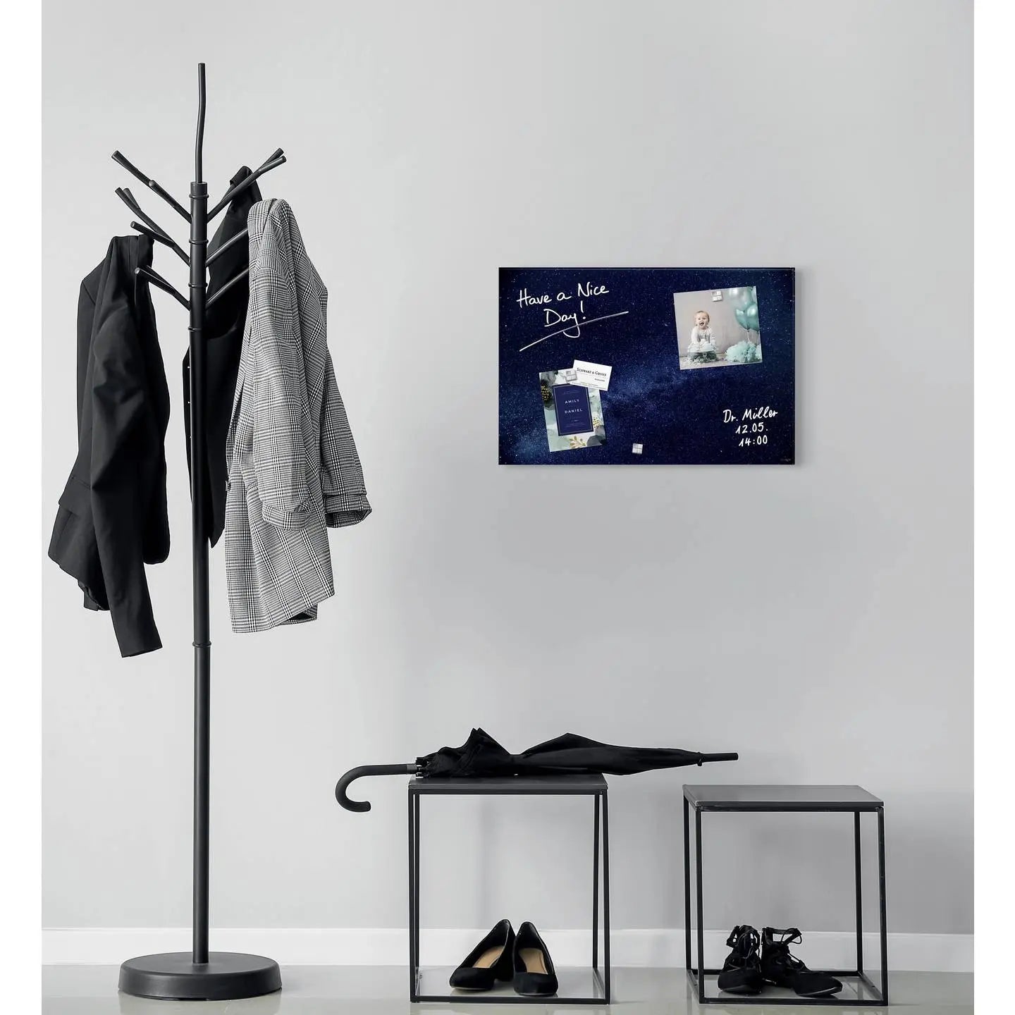 B-Ware Sigel Magnettafel Magnetboard Glasboard Galaxy Blau Befestigungsmaterial Magn186 - 4004360792588