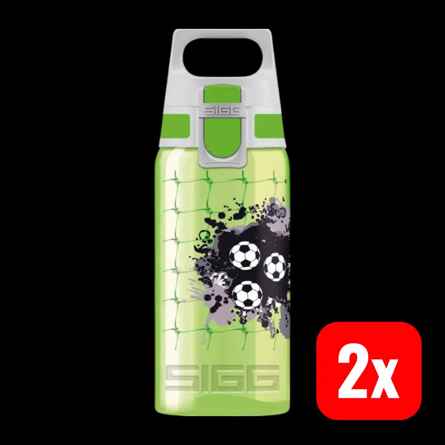 B-Ware Sigg Trinkflasche Flasche Viva One Football 0,5 L Getränkebehälter Grün 2 Stück - 7610465859650
